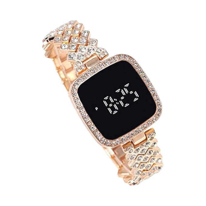 Diamond LED Touch Watch for Women