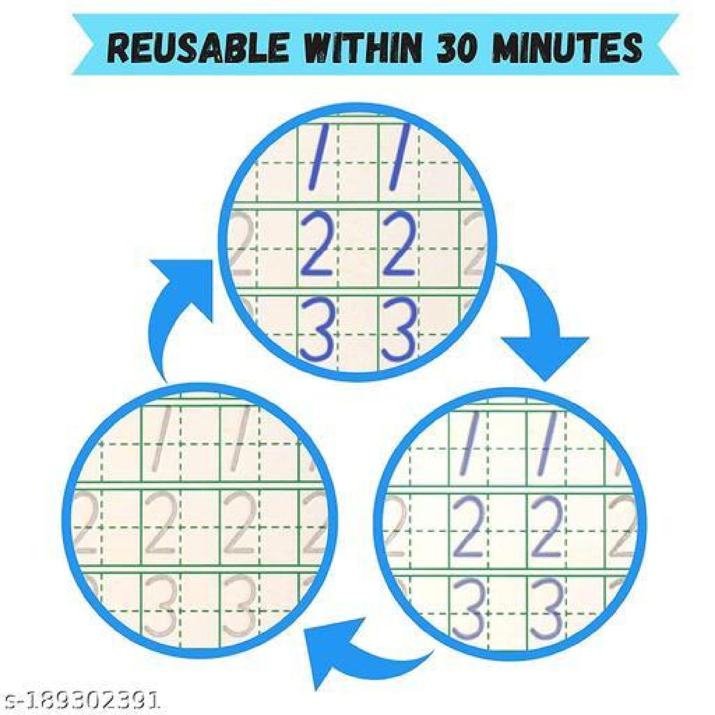 4-in-1 Reusable Magic Kids Copybooks