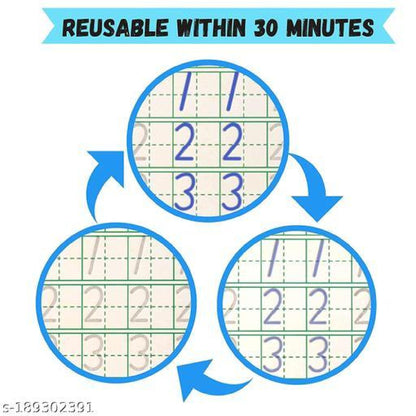 4-in-1 Reusable Magic Kids Copybooks