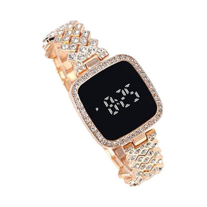 Diamond LED Touch Watch for Women