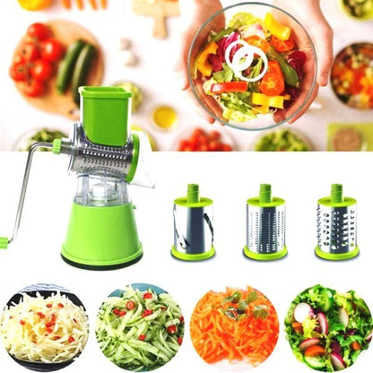 3 in 1 Manual Tabletop Drum Grater