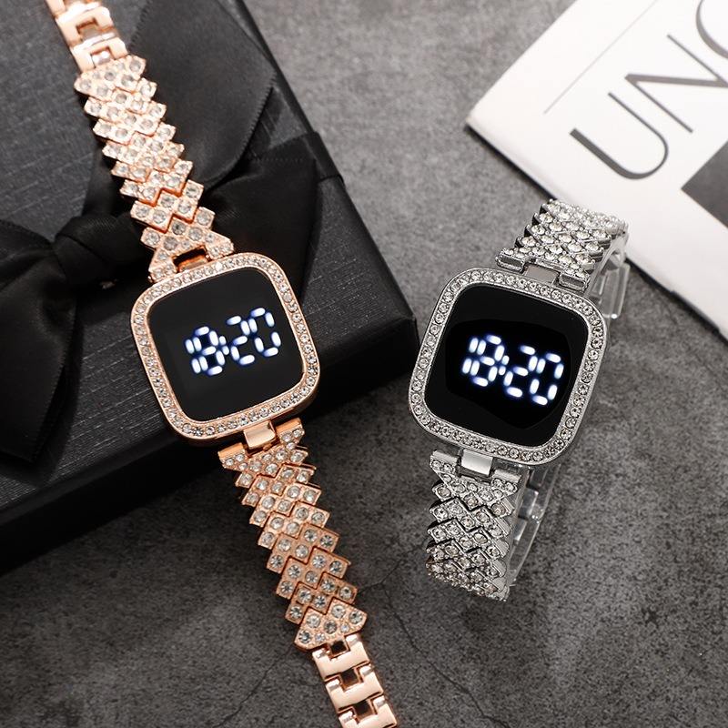 Diamond LED Touch Watch for Women