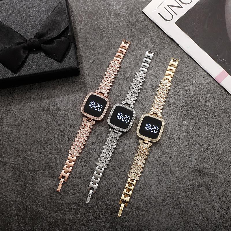 Diamond LED Touch Watch for Women